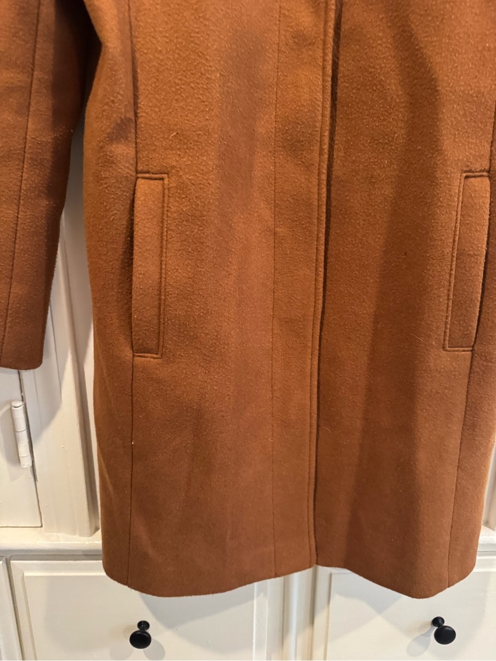 Old Navy Womens Soft Brushed Funnel Neck Coat medium tall - Picture 11 of 14